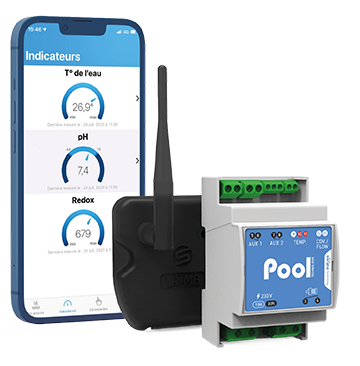 e-pool connect - antenne relai - horloge connecté - POOL TECHNOLOGIE