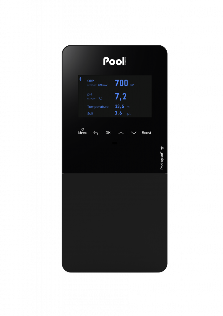 Poolsquad Pro - saltwater chlorinator - pH regulator - ORP controller - POOL TECHNOLOGIE