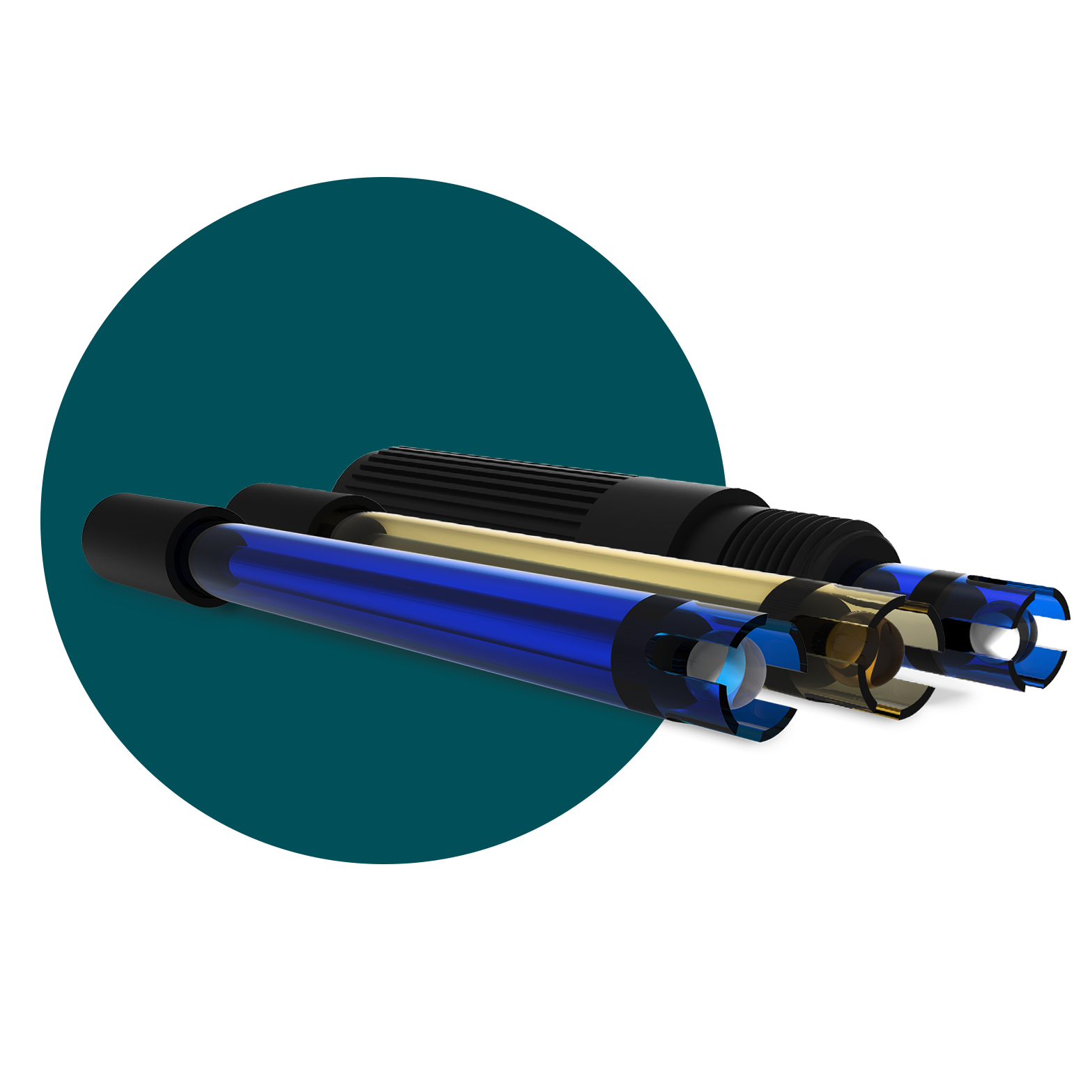 Sondes amber - blue - black - pool technologie